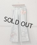 mila schon BLUE LABEL - Flower Embroidery Flared Denim Pants