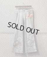 mila schon BLUE LABEL - Flower Embroidery Flared Denim Pants