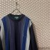 画像4: KENZO GOLF - 90's Gradient Cable Switching Knit