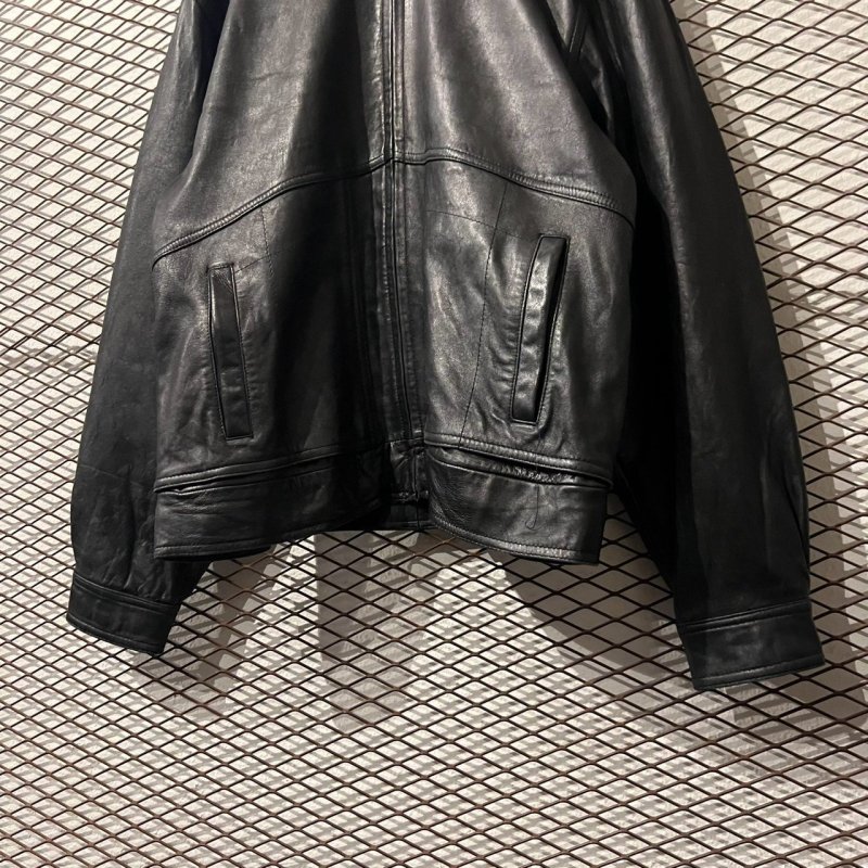 画像3: COLEBROOK - 90's Leather Zip-up Jacket