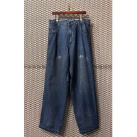 Pelle Pelle - Scratched Wide Denim Pants