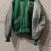 画像3: Used - "F" Leather Switching Stadium Jacket (BORO)