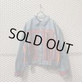 CHICO'S DESIGN - Ethnic Pattern Switching Denim Jacket