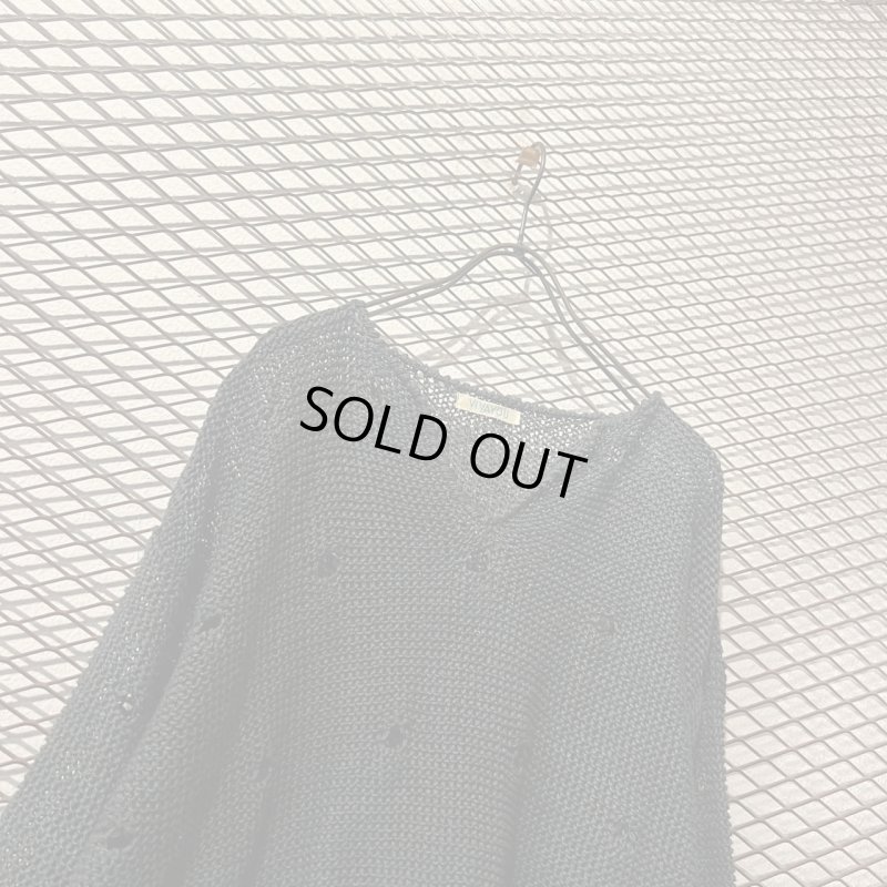 画像2: VIVAYOU - 00's Damaged V-neck Linen Knit