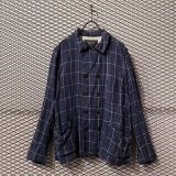 ANACHRONORM - Pen Check Linen Jacket