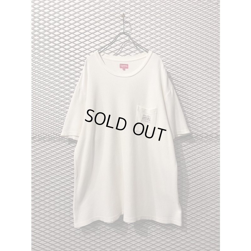 画像1: SUPREME - Embroidery Thermal Pocket Tee (XL)