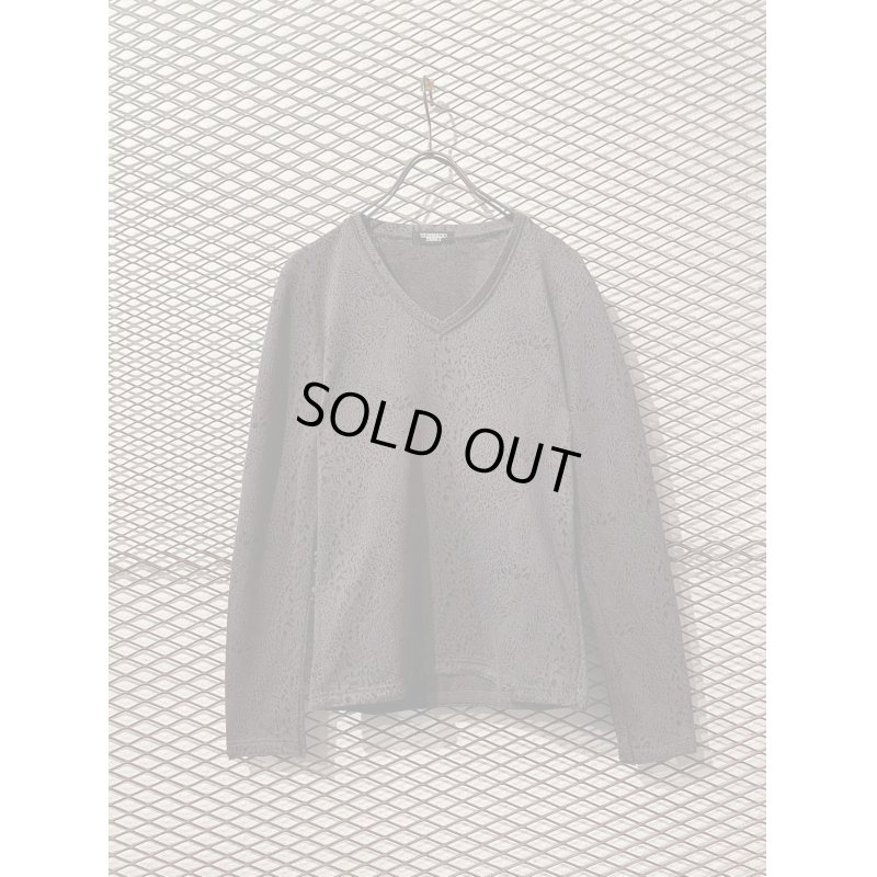 画像1: TORNADO MART - Python V-neck L/S Tops
