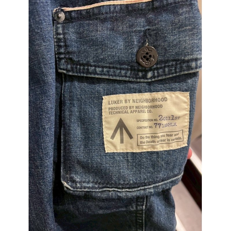 画像4: NEIGHBORHOOD - Cropped Denim Cargo Pants