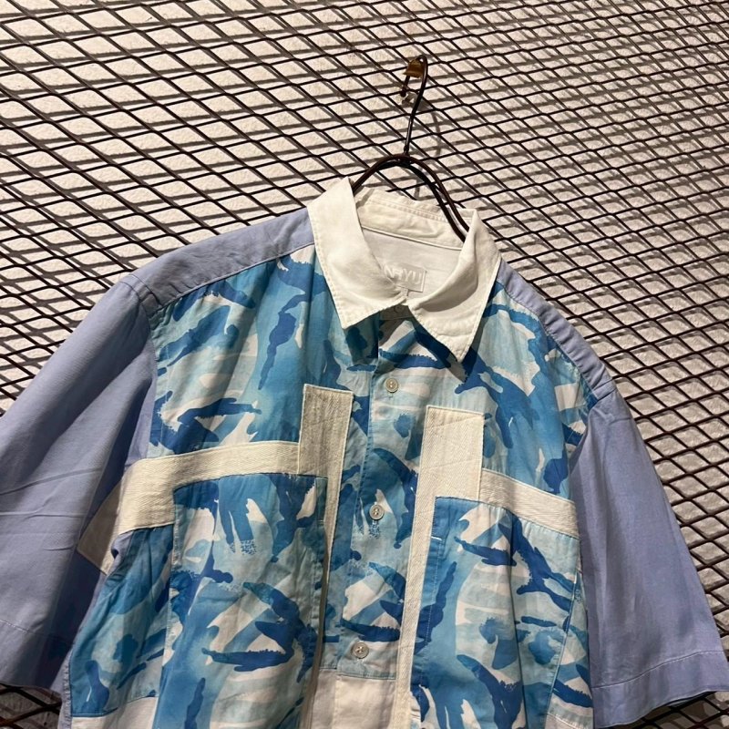 画像2: GANRYU - S/S Camouflage Switching Shirt