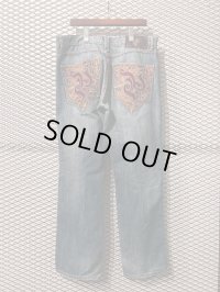 Pelle Pelle - 00's Embroidered Wide Denim Pants