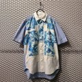 GANRYU - S/S Camouflage Switching Shirt
