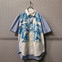 GANRYU - S/S Camouflage Switching Shirt