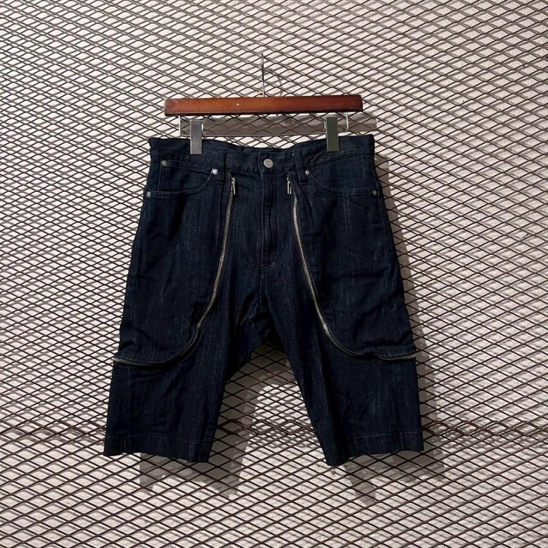 画像1: LAD MUSICIAN - Zip Design Denim Shorts