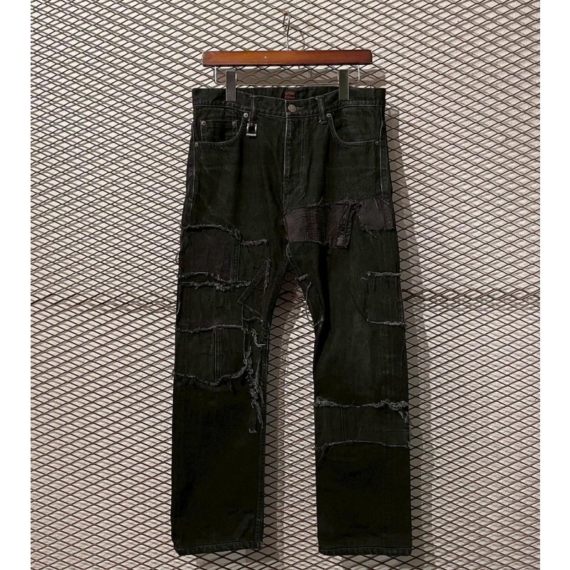 画像1: EGO TRIPPING - Reconstruction Denim Pants
