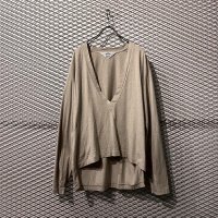 SUN SEA - V-neck L/S Tee