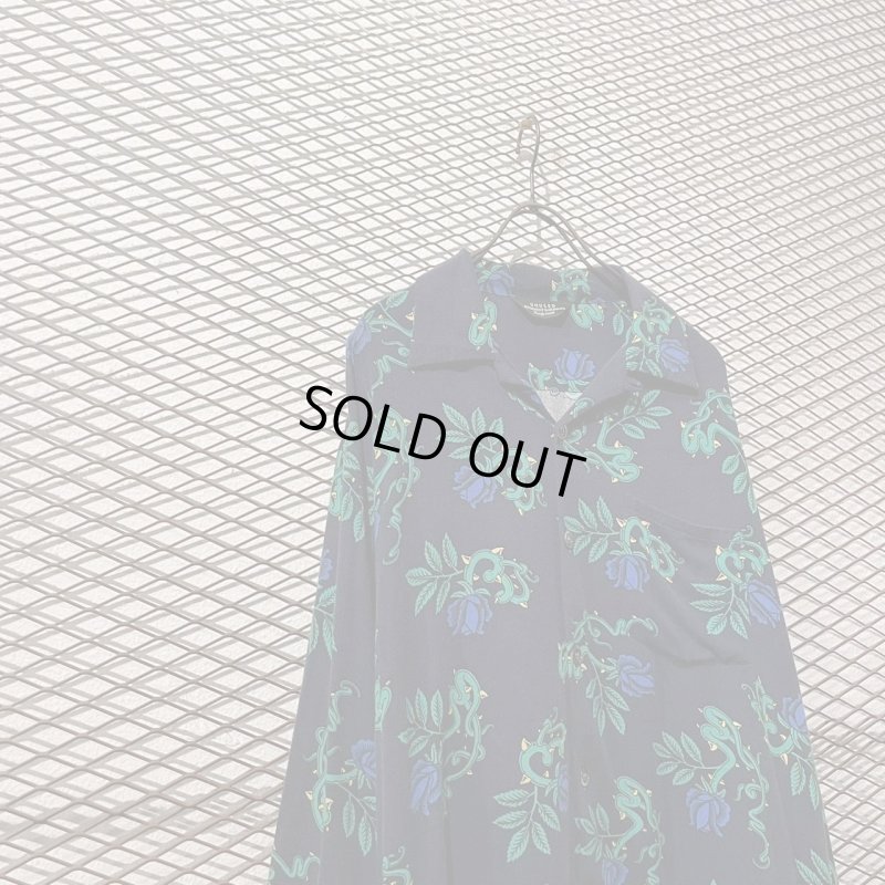 画像2: UNUSED - Rose Open Collar L/S Shirt