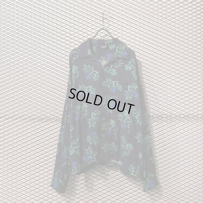 画像1: UNUSED - Rose Open Collar L/S Shirt