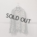 NEON SIGN - Fire Heart Leopard Open Collar Shirt