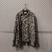 画像1: NEON SIGN - Fire Heart Leopard Open Collar Shirt (1)