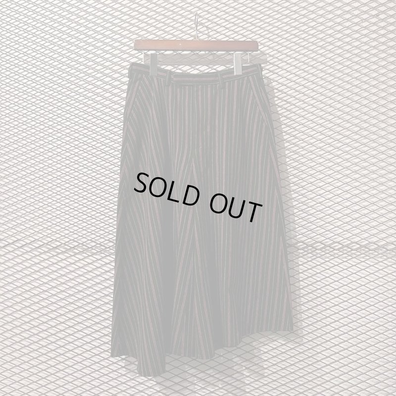 画像1: LAD MUSICIAN - Striped Hakama Pants (Asymmetrical)