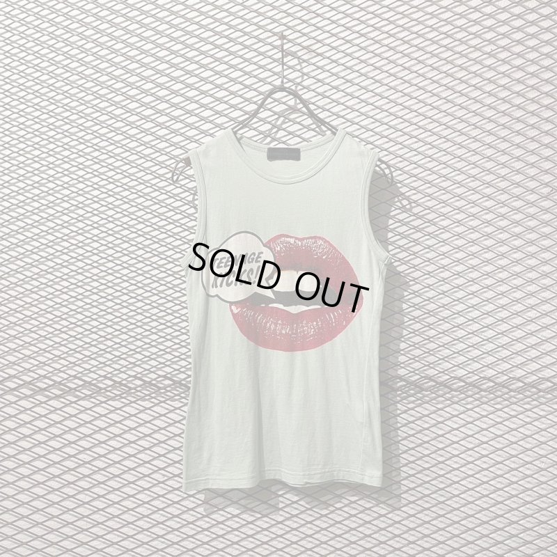 画像1: HYSTERIC GLAMOUR - Lip Nosleeve Tee