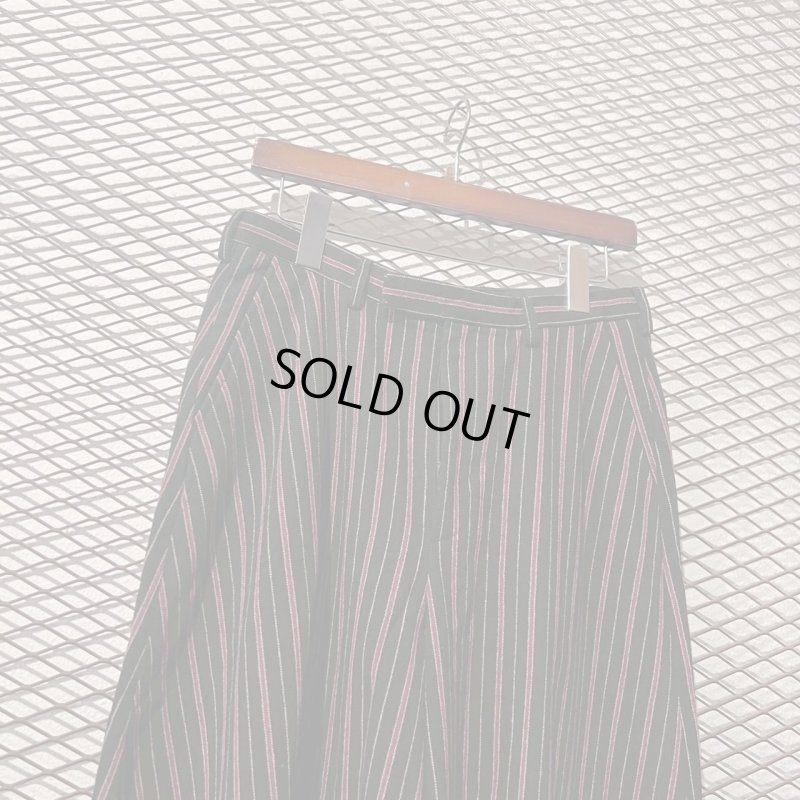 画像2: LAD MUSICIAN - Striped Hakama Pants (Asymmetrical)