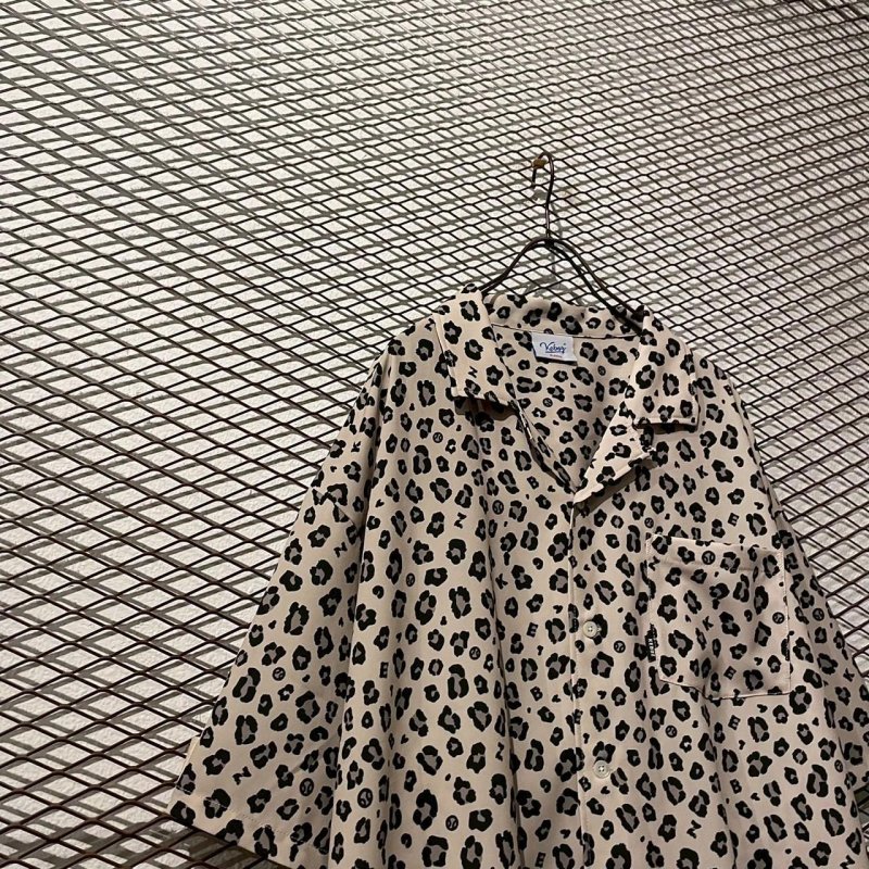 画像2: keboz - Leopard Open Collar S/S Shirt