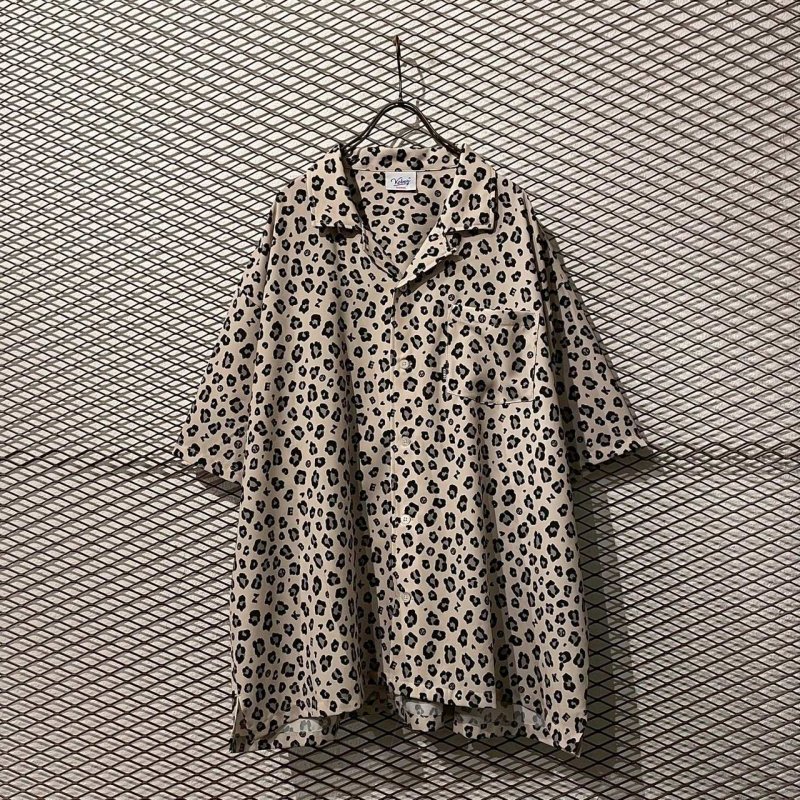 画像1: keboz - Leopard Open Collar S/S Shirt