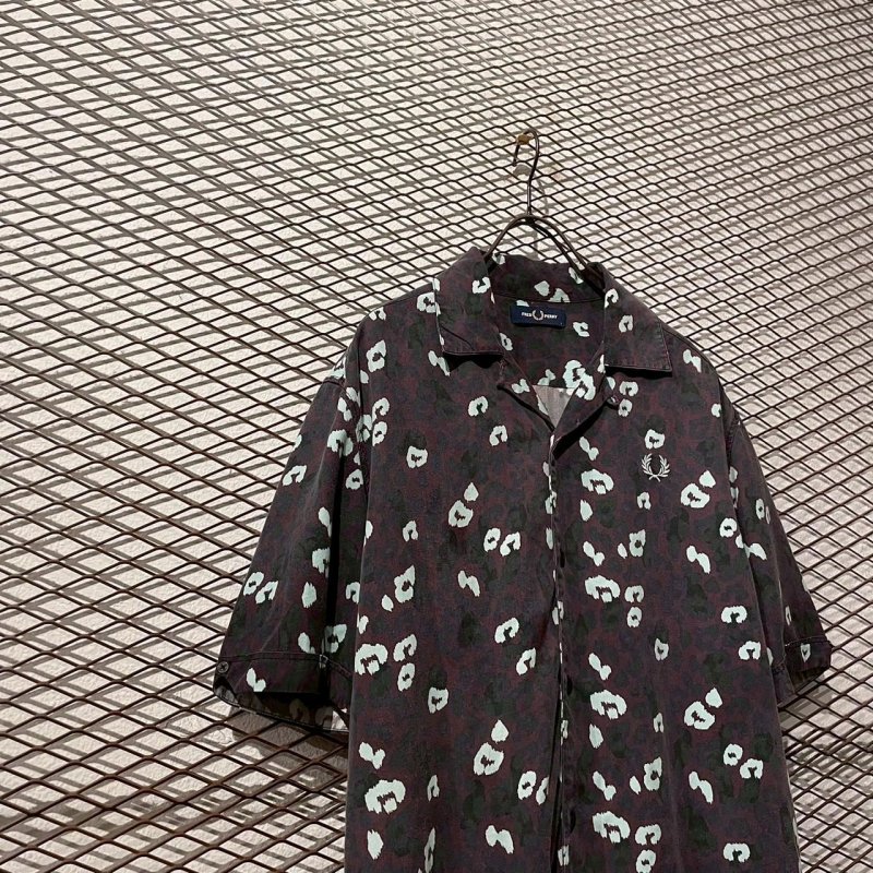 画像2: FRED PERRY - Leopard Open Collar S/S Shirt