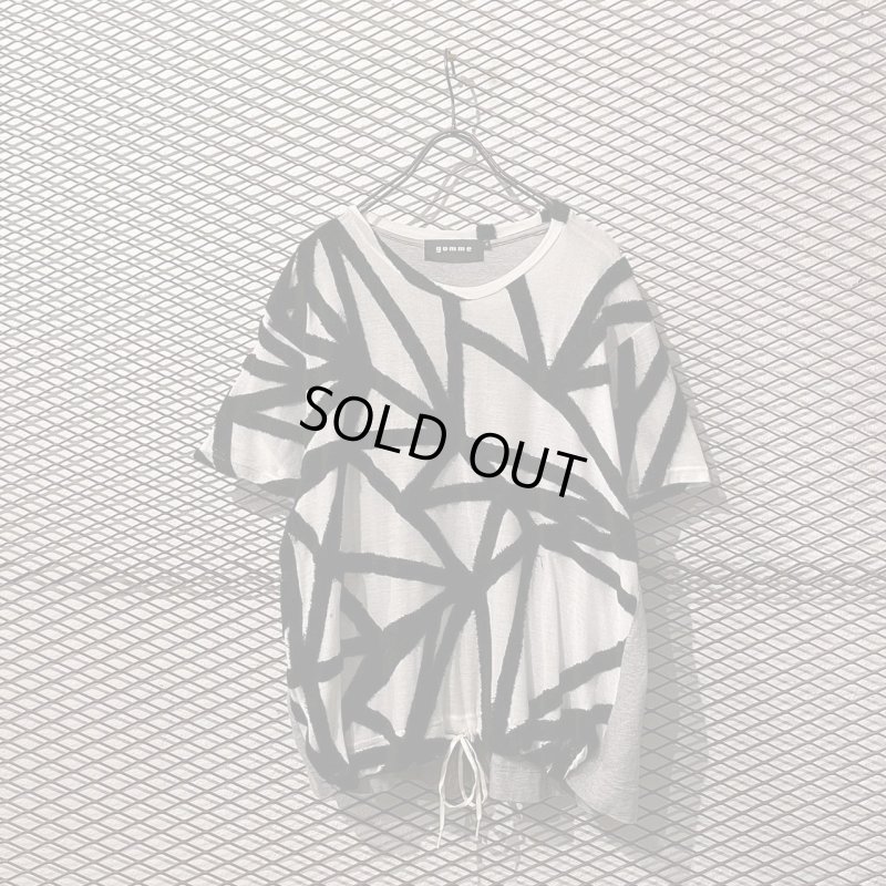 画像1: gomme - Tape Switching Over Tee