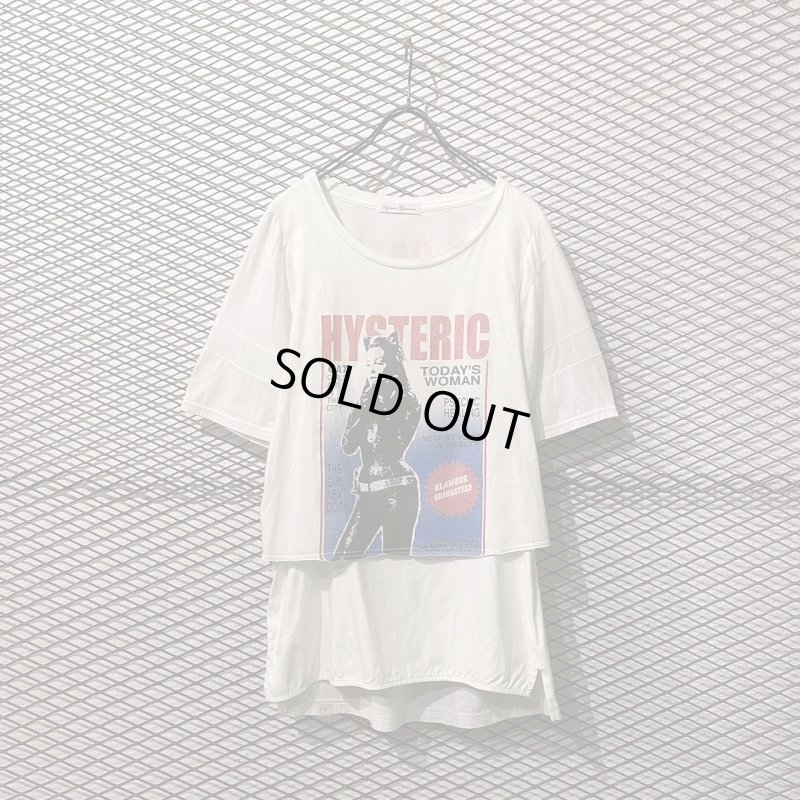 画像1: HYSTERIC GLAMOUR -  "Girl" Docking Tee