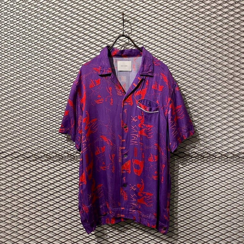 画像1: SUB AGE - Satan Aloha Shirt