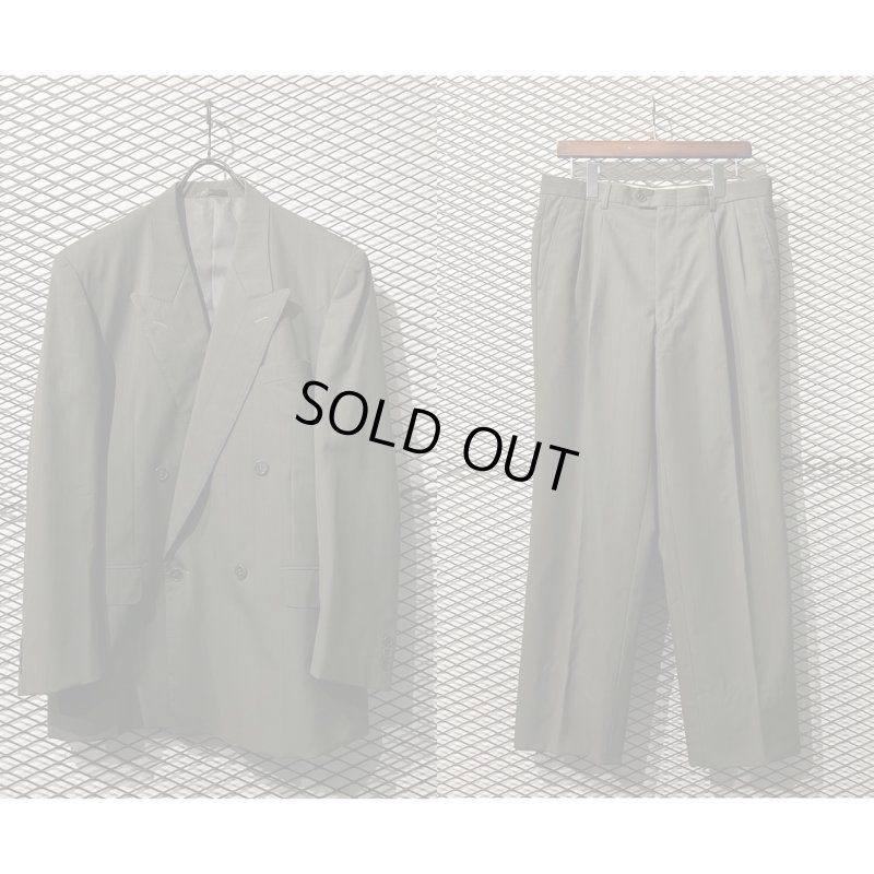 画像1: Yves Saint Laurent - 4B Double Tailored Setup (Khaki)