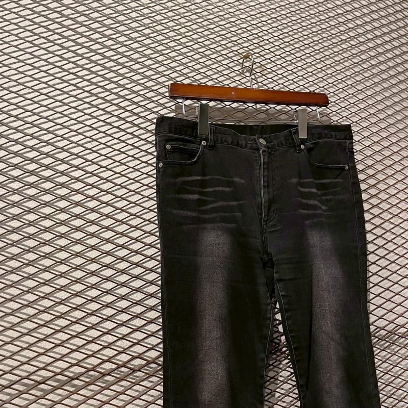画像2: Used - Lace-up Flared Denim Pants