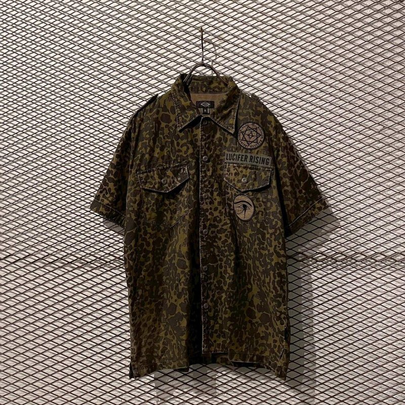 画像1: HYSTERIC GLAMOUR - Skull x Leopard S/S Shirt