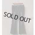 Used - Lace-up Flared Denim Pants