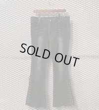 Used - Lace-up Flared Denim Pants