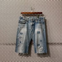 HYSTERIC GLAMOUR - 90's Studded & Repaired Denim Shorts