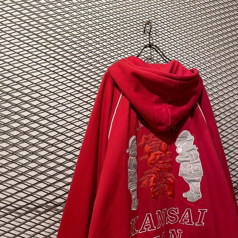 画像2: KANSAI MAN - 90's Gas Mask Embroidered Zip-Up Hoodie