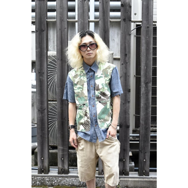 画像1: ELNEST - Camouflage Switching S/S Shirt