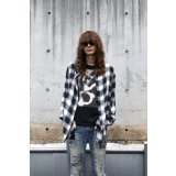 unknown - Frayed Ombre Check L/S Shirt