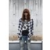 画像1: unknown - Frayed Ombre Check L/S Shirt (1)