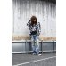 画像3: unknown - Frayed Ombre Check L/S Shirt