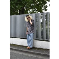 NEON SIGN - 1-Tuck Easy Wide Denim Pants