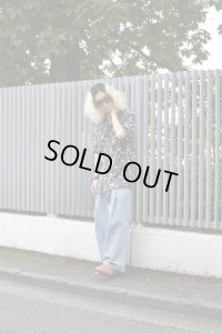 NEON SIGN - 1-Tuck Easy Wide Denim Pants