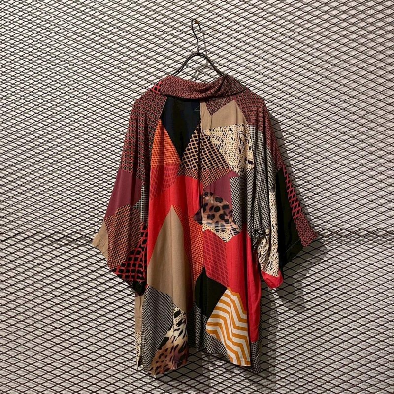画像5: m's braque - Crazy Pattern Open Collar Shirt