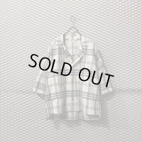 SUN SEA - Check Open Collar S/S Shirt