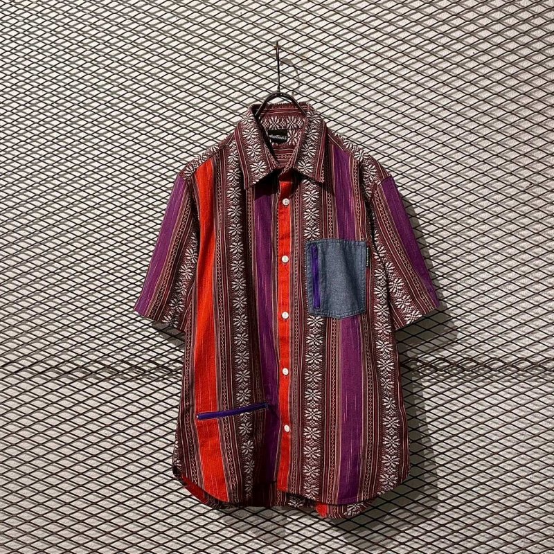 画像1: WILD THINGS - Crazy Pattern S/S Shirt