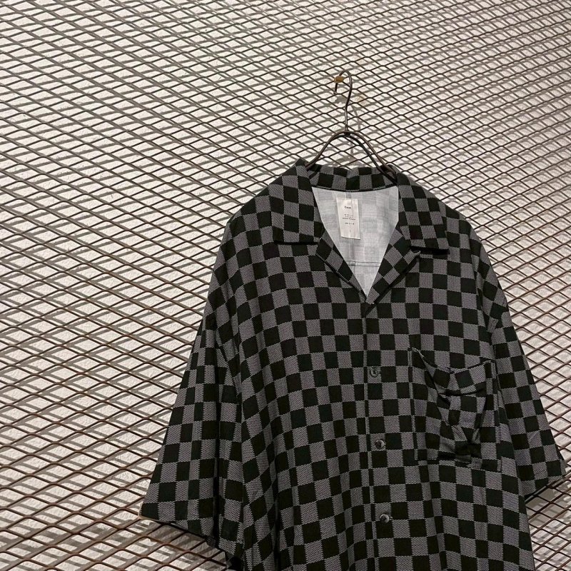 画像2: Name. - Checkered Open Collar Shirt