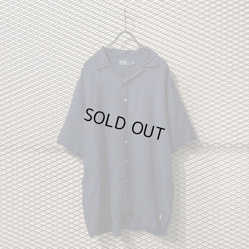 画像1: POLO RALPH LAUREN - Linen Open Collar Shirt